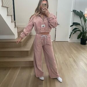 Two-piece Set MISSGUIDED, Pink Corduroy Size 2